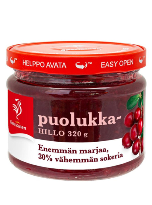 Saarioinen Lingonberry Jam less sugar 320g