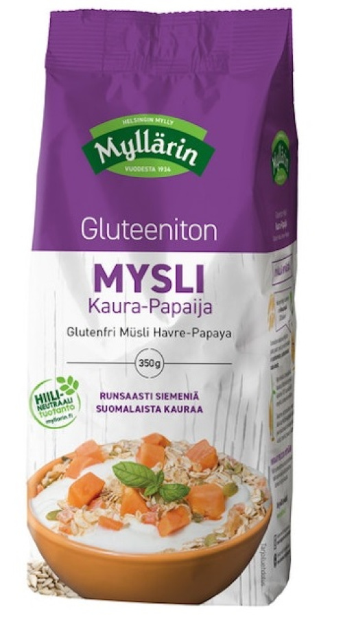 Myllärin Muesli Oat-Papaya 350g (Gluten-free) 