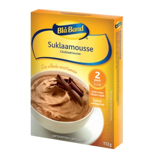 Blå Band lactose free Chocolate mousse 2x56g