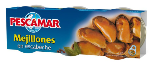 Pescamar Mussels Escabeche sauce (80x3) 240g