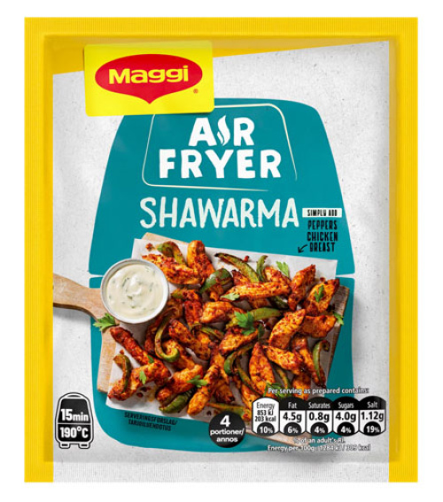 Maggi Air Fryer Shawarma ingredients 25g