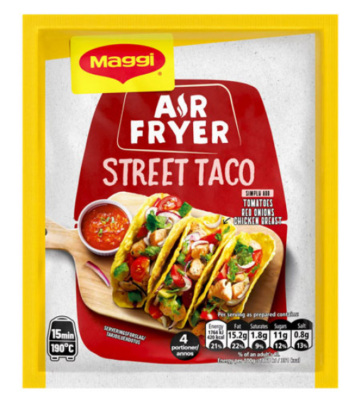 Maggi Air Fryer Street Taco Ingredients 41g