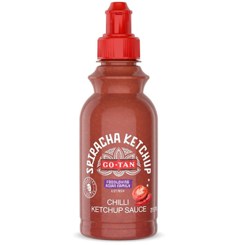 Go-Tan Hot sriracha chili ketchup sauce 215ml