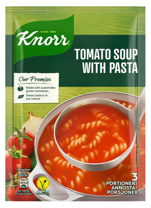 Knorr Tomato Pasta Soup Ingredients 87g