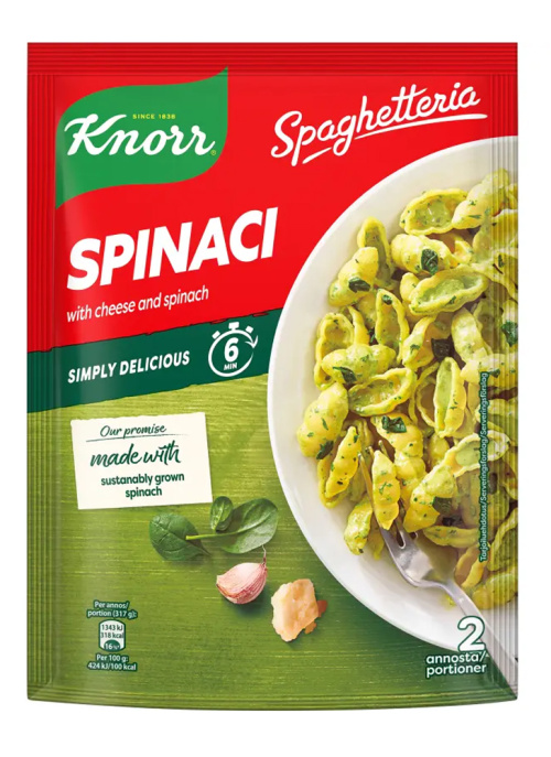 Knorr Spinach Pasta Knorr 160g Spinach Spaghetti