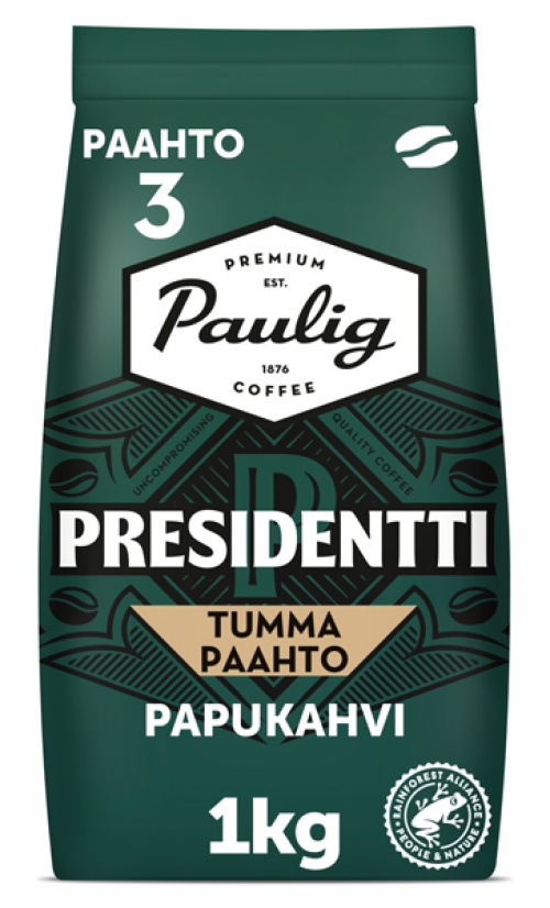 Presidentti Dark Roasr coffee 1kg bean