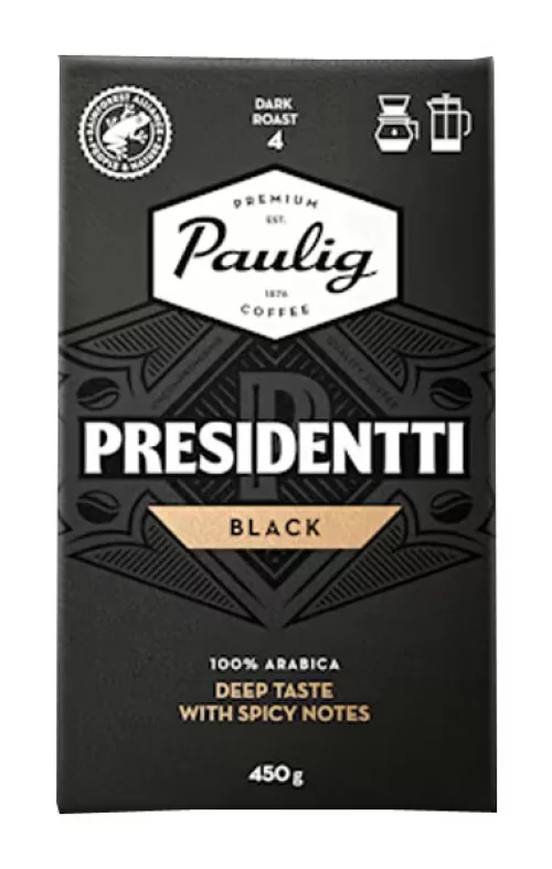 Paulig Presidentti Ground Coffee black label 450g