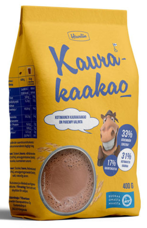 Hirvelän Oat cocoa 400g