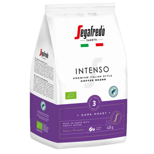 Segafredo Intenso coffee beans 425g RFA organic