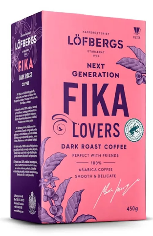 Löfbergs Next Generation Coffee Lovers Fika Dark Roast groundcoffee 450 g rfa