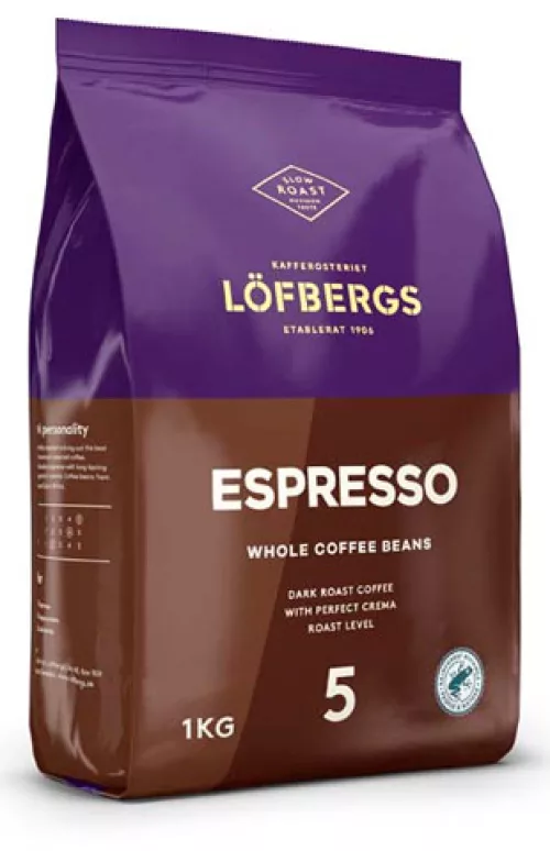 LÖFBERGS espresso coffee beans 1 kg (dark)