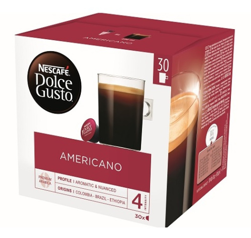 Nescafe D. Gusto Americano Coffee Capsules 30 Caps