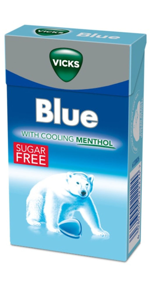 Vicks blue throat lozenge 40g sugar-free