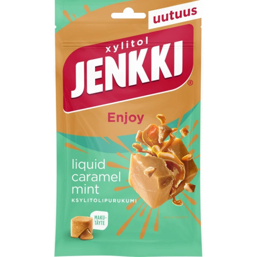 Jenkki Enjoy Caramel Mint xylitolgum 70g