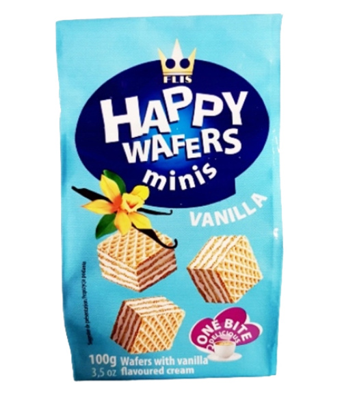 Happy Wafers Vanilja 100g