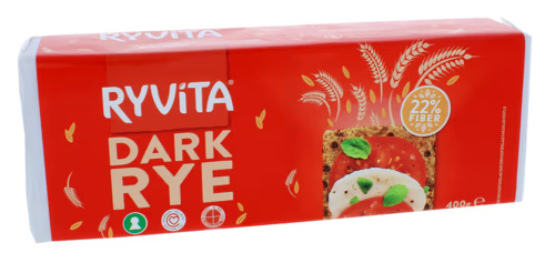Ryvita whole grain rye crispbread 400g
