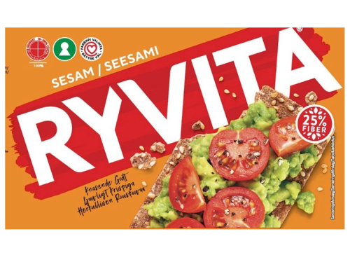 Ryvita sesame whole grain rye bread 250g