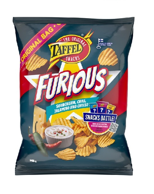 Taffel Furious potato chip 145g