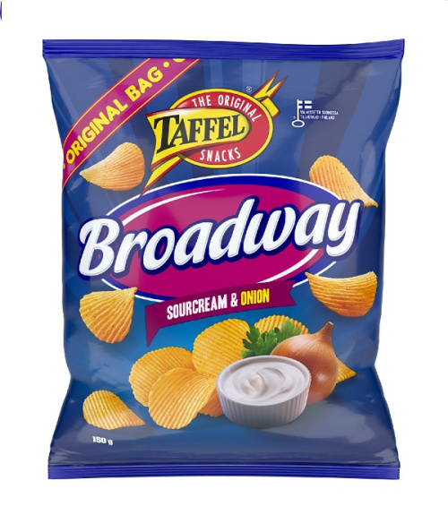 Taffel Broadway potato chips 150g