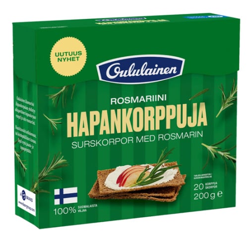 Oululainen Rosemary Hapankorppu 200g