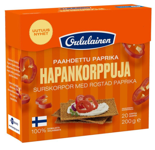 Oululainen roasted paprika Hapankorppu 200g