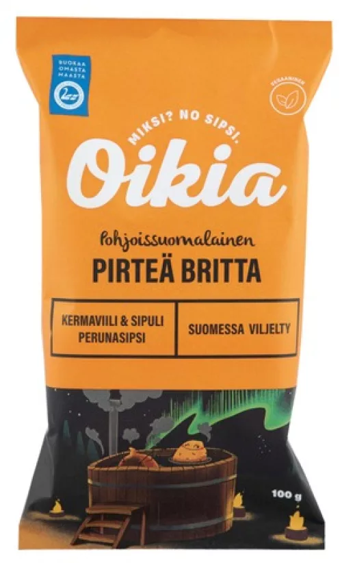 Oikia kermaviili onion potato chips 100g