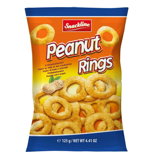 Snackline Corn Peanut Rings 125g