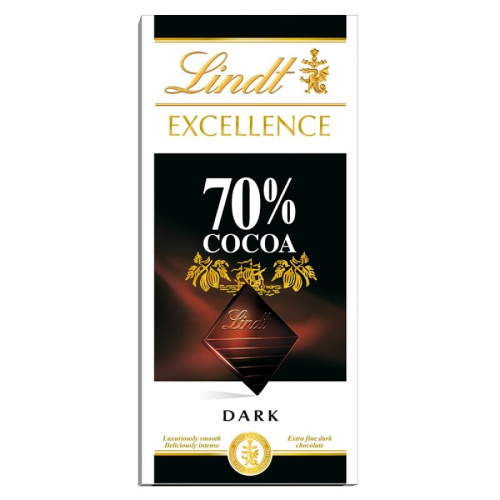 Lindt Mild 70% Dark Chocolate 100g