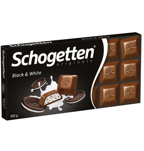 Schogetten Chocolate black & white 100g