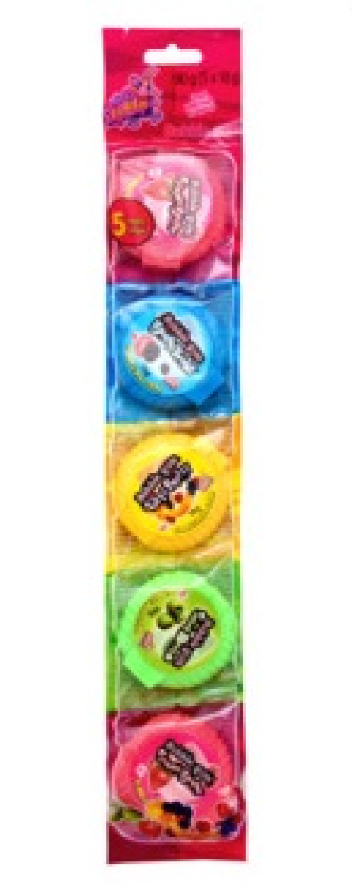 Bubble Gum Rolls 5 Flavours (5X18g) 90g