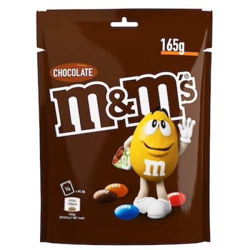 M&M´s candybag choco 165g