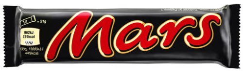 Mars chocolate bar 51g