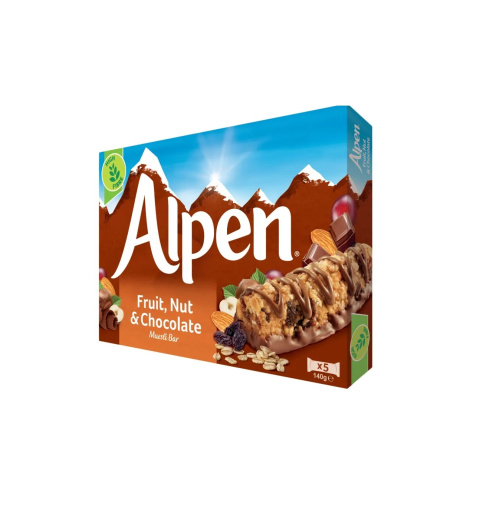 Alpen Fruit & Nut with Milk Chocolate muesli bar (5x29) 145g