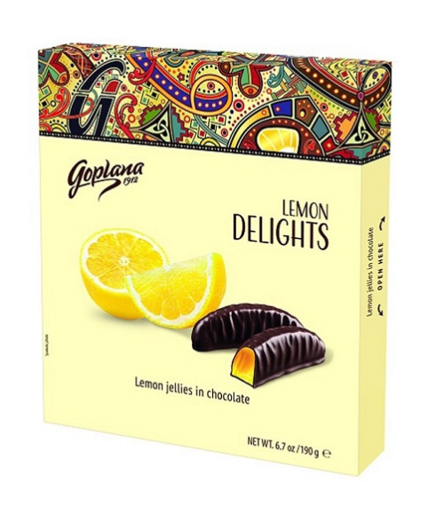 Goplana Jelly In Chocolate Lemon 190g