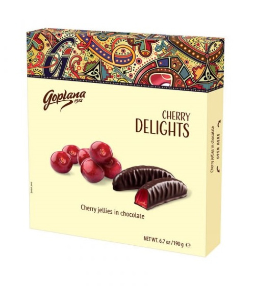 Goplana Jelly In Chocolate Cherry 190g