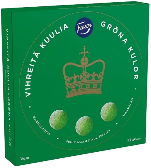 Fazer Green Balls Jellies 500g