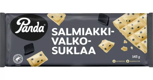 Panda White Chocolate Salmiakki 145g