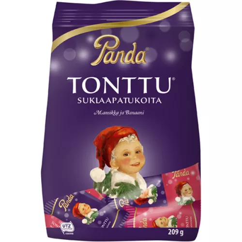 Panda Tonttu chocolate bar bag 209g