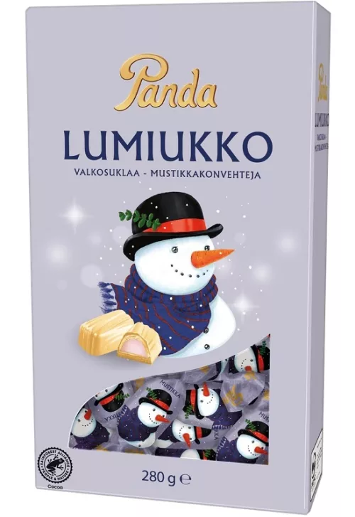 Panda Snowman white chocolate 280g