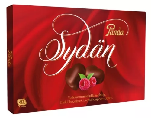 Panda Marmelade Chocolate Hearts Box 125g