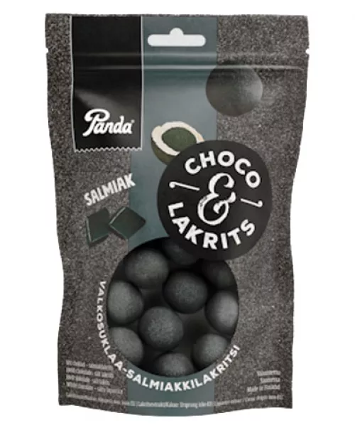 Panda Choco Liquorice white chocolate - salmiakki licorice 120g