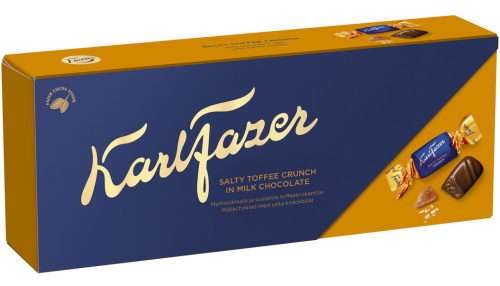 Karl Fazer Salty Toffee Crunch chocolate pralines 250g