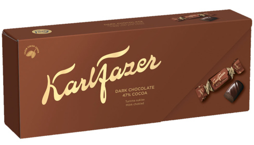 Karl Fazer Dark Cocoa 47% wrapped dark chocolates 250g