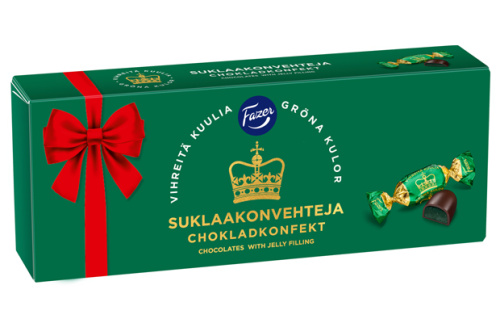 Fazer Green Jellies chocolate praline 295g