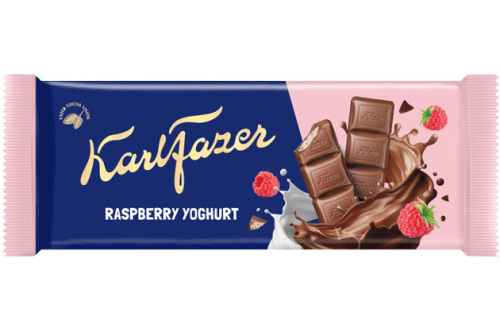 Karl Fazer Raspberry Yogurt chocolate tablet 100g
