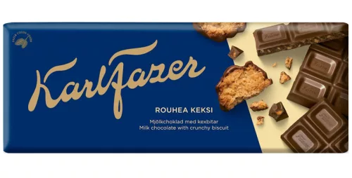 Karl Fazer Crunchy Biscuit milk chocolate tablet 180g