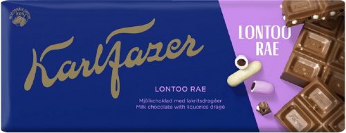 Fazer Milk Chocolate with Liquorice Drage 180g