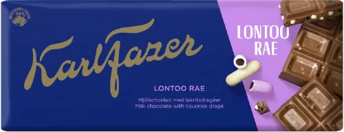 Fazer Milk Chocolate with Liquorice Drage 180g