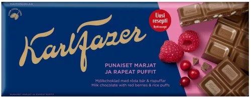 Karl Fazer Red Berries Chocolate Bar 180g