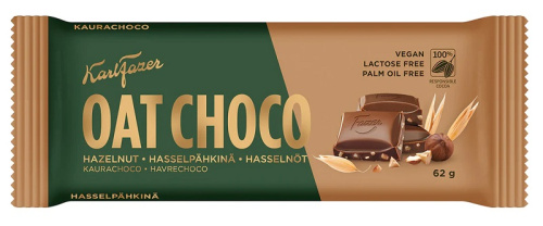 Fazer oat choco hazelnut oat cocoa tablet 62g